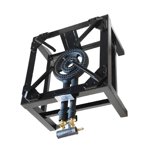 5.1KW 2 KEY HEAVY DUTY CAST IRON LPG GAS COOKER BURNER CATERING OUTDOOR STOVE
