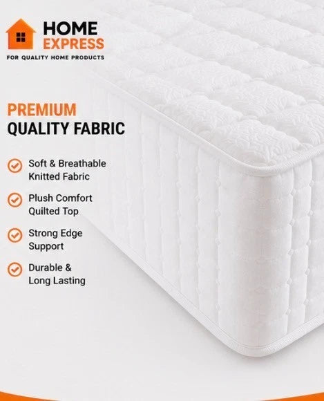 Double Mattress 4FT6 | 10" Memory Foam & Pocket Sprung | 9-Zone Orthopedic