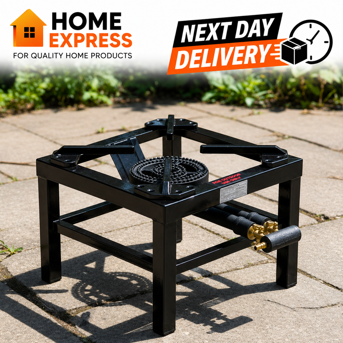 5.1KW 2 KEY HEAVY DUTY CAST IRON LPG GAS COOKER BURNER CATERING OUTDOOR STOVE