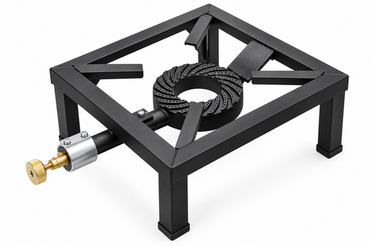 5.1KW Single Key Heavy Duty Single Cast Iron LPG Gas Boiling Ring Burner Catering