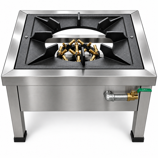 20 Jet Commercial LPG Gas Stockpot Stove Cooker 59x50.5x52 cm