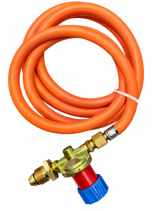 High Pressure Adjustable Propane Regulator with 2M LPG Gas Hose – 0.5–4 Bar