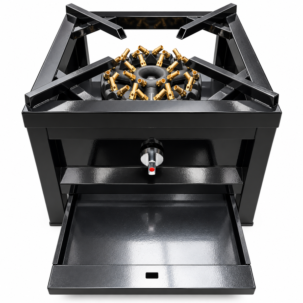 32 Jet Stockpot Commercial Stove Burner LPG Or Natural Gas Black