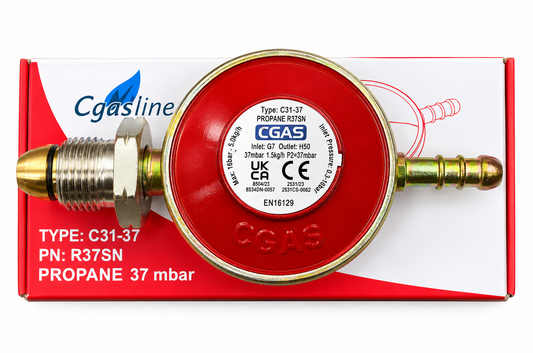 Propane Screw On Regulator - 37mbar, 1.5kg/h (MISIGT37)