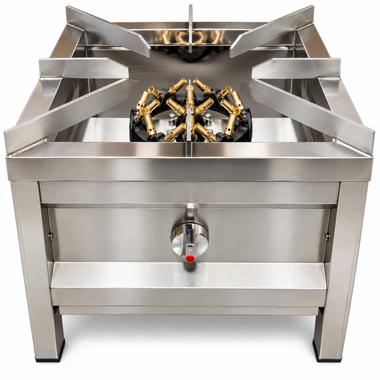 20 Jet Stockpot Commercial Stove Burner LPG Or Natural Gas